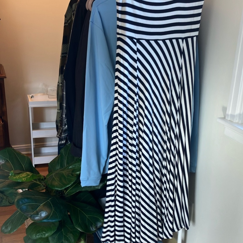 Striped Navy and White Women's skirt
